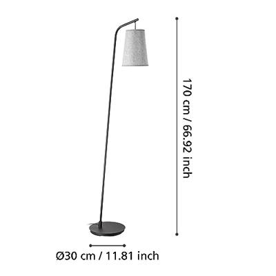Eglo Textiel vloerlampAlsager - 43987