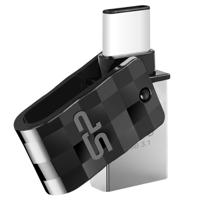 Silicon Power C31 Dual USB Pendrive Mobile 64GB USB-C Black - thumbnail