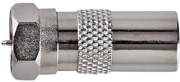 Nedis CSGP41953ME Satelliet- En Antenne-adapter F Male - Coax Male 10 Stuks Metaal