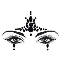 3 PC'S voorhoofd groene Masquerade make-up acryl gezicht sticker stijl: YT-66 - thumbnail