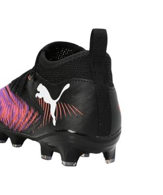 PUMA Future 8 Match Gras / Kunstgras Voetbalschoenen (MG) Kids Zwart Paars Rood