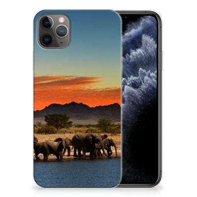 Apple iPhone 11 Pro Max | TPU Hoesje | Olifanten Apple iPhone 11 Pro Max | TPU Hoesje | Olifanten