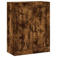 Wandkast 69,5x34x90 cm bewerkt hout gerookt eikenkleurig - thumbnail