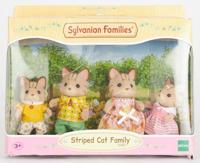Actiefiguur Sylvanian Families Striped Cat Family - thumbnail