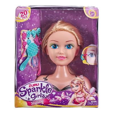 Zuru Sparkle Girlz Kapkop met Haar-Accessoires Zuru Sparkle Girlz Kapkop met Haar-Accessoires