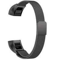 Roestvrijstaal magneet polsband voor FITBIT Alta grootte: groot 170-236mm (zwart) - thumbnail