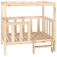 VidaXL Hondenmand 105,5x83,5x100 cm massief grenenhout - thumbnail