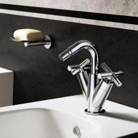 Hotbath Chap bidetmengkraan geborsteld nikkel - thumbnail