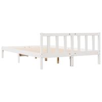 Bedframe extra lang zonder matras grenenhout wit 160x220 cm - thumbnail