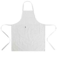 Linen&More Schort Streep Lichtgrijs - thumbnail