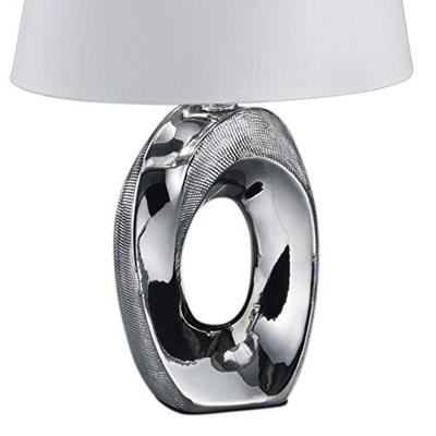 Trio Design tafellampTaba grijs met witte lampenkap - R50511089