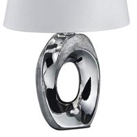 Trio Design tafellampTaba grijs met witte lampenkap - R50511089 - thumbnail
