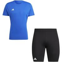 adidas Adizero T-Shirt Short Set Heren - thumbnail