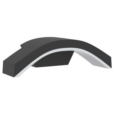 VidaXL Buitenwandlampen 2 st led gegoten aluminium zwart