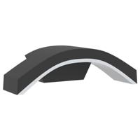 VidaXL Buitenwandlampen 2 st led gegoten aluminium zwart - thumbnail