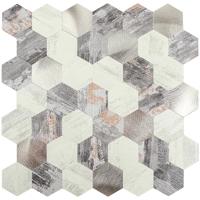 Zelfklevend Mozaiek Hexagon Nature - thumbnail