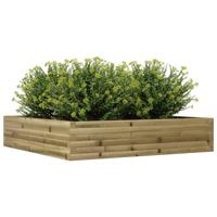 Plantenbak 110x110x23 cm geïmpregneerd grenenhout - thumbnail