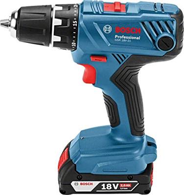 Bosch Blauw GSR 18V-21 Professional | Accu Schroefboormachine | L-Case | GBA 18V 2.0Ah - 06019H100A - thumbnail
