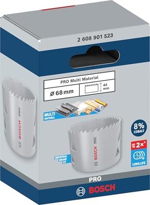Bosch Accessoires PRO Multi Material gatzaag | 68 mm | met schroefdraad - 2608901523 Bosch Accessoires PRO Multi Material gatzaag | 68 mm | met schroefdraad - 2608901523