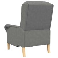 Fauteuil Donkergrijs 76 x 94 x 102 cm Microfibre - thumbnail