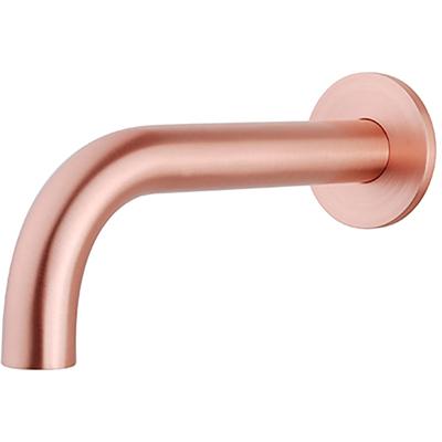 Wiesbaden Baduitloop Geborsteld Koper 20cm - Ronde Inbouw 1/2 Inch