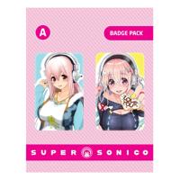 Super Sonico Pin Badges 2-Pack Set A - thumbnail