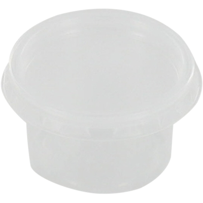 Bak | PP | 30ml | Ø46mm | incl. Deksel | kunststof cup | 38mm | transparant | 500 stuks