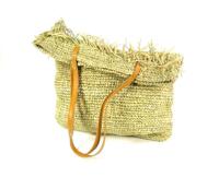 Strandtas Raffia ROMBE naturel - thumbnail