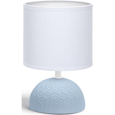 LED Tafellamp Keramiek Mat Blauw - E14 Fitting - Tafelverlichting - Aigi Conton