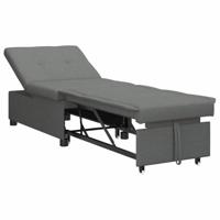 Slaapbank Donkergrijs 194 x 50 x 82 cm Multiplex - thumbnail