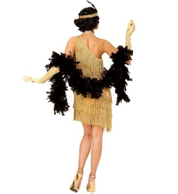 Flapper kostuum goud