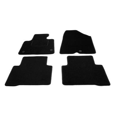 Automatten op maat - zwart stof - Hyundai Santa Fe 13-18 en Kia Sorento vanaf 2015 Automatten op maat - zwart stof - Hyundai Santa Fe 13-18 en Kia Sorento vanaf 2015