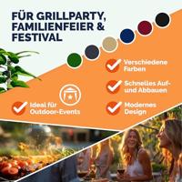 Vouwbare Party-tent Capri 3x3m Groen - thumbnail