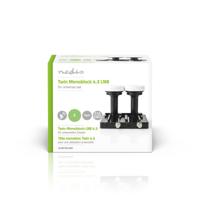 Universele LNB | Twin Monoblock | 4.3 | Ruisgetal 0,2 - 0,85 dB - thumbnail