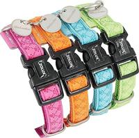 Macleather halsband blauw - thumbnail