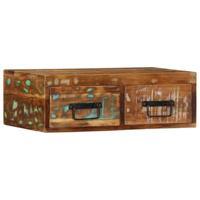 Tv-meubel wandmontage 60x30x19 cm massief gerecycled hout - thumbnail