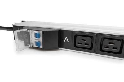 Digitus DN-95451 Stekkerdoos voor patchkast (b x h x d) 45 x 60 x 1389 mm Zwart