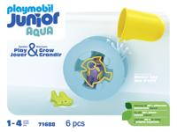 PLAYMOBIL Junior 71688 Waterrad met babyhaai Inclusief personage, babyhaai en waterrad - Leeftijd 1 jaar - thumbnail