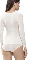 Dames thermo shirt Wol - Spencer - Lange mouw - Wollen thermo dames ondershirt ronde hals - thumbnail