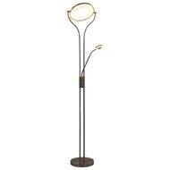 Lamp staand 18 W dimbaar 180 cm zilverkleurig - thumbnail