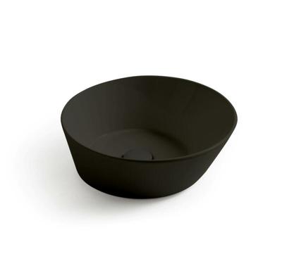 Mees design waskom rond mat zwart