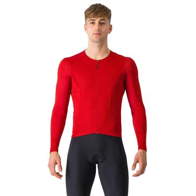 Castelli Fly Jersey lange mouw rich red heren M