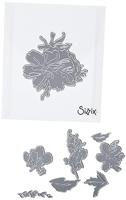 Sizzix • tim holtz thinlits die set brushstroke flowers #2 8pcs - thumbnail