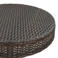 Tuintafel 75,5x106 cm poly rattan bruin - thumbnail