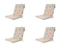 Stapelstoel kussen universeel ca. 97x49 cm Florina orange (4 stuks) Madison - Madison - thumbnail