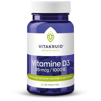 Vitakruid Vitamine D3 25 mcg / 1000 IE 120 Tabletten