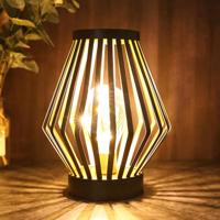 JHY Design Metalen LED Tafellamp 17.5x22 cm Brons/Zwart - thumbnail