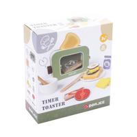 Dorjee broodrooster met timer hout - thumbnail