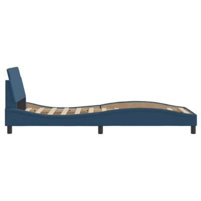 Bedframe met hoofdeinde "Dover" 90x190 cm stof blauw
