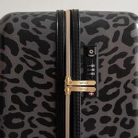 Grote panterprint koffer zwart - 76 cm - 95 liter - MŌSZ Lauren - thumbnail